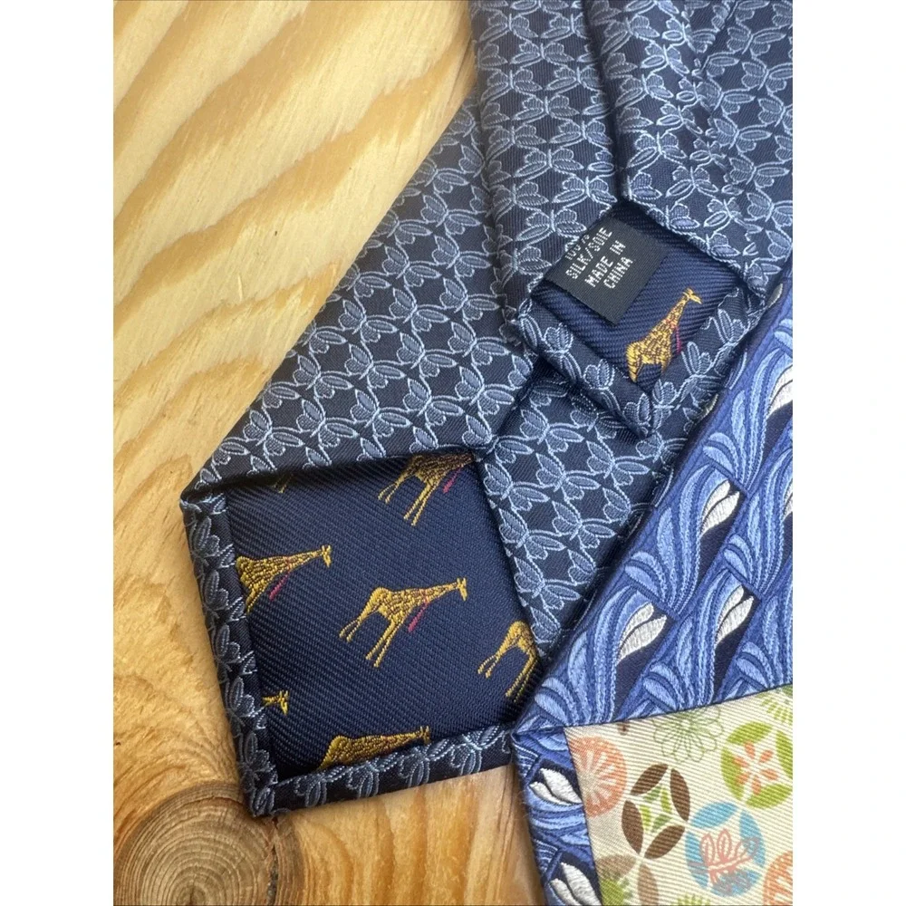 Ted Baker London Silk Ties Business Formal Purple Blue Patterned Lot Of 3‎